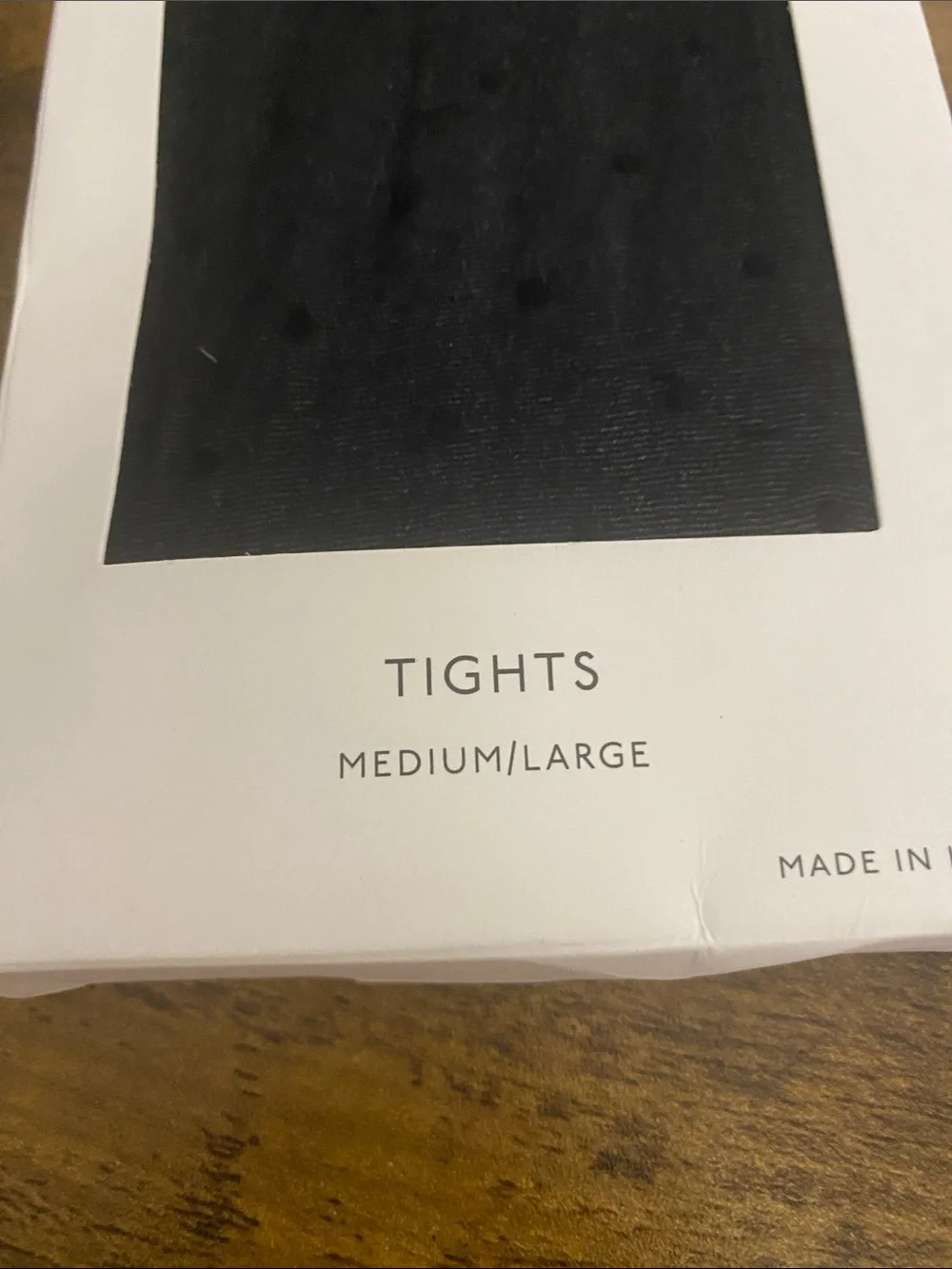 NWT MADEWELL Sheer Tights in Swiss Dot size women’s medium/large